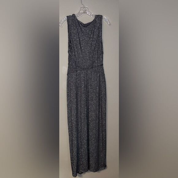 Max studio jersey trimmed slub summer maxi dress striped NWT #719 - Picture 9 of 9